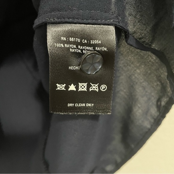 Anthropologie Vanessa Virginia Blouse Peasant Button Down High Low Womens 2 S XS - Picture 11 of 14